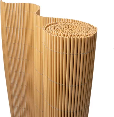 Produktbild von paramondo Sichtschutzmatte LOP, 100 x 300 cm, bambus Holz & recyceltes PVC, UV-+ witterungsbeständig | nachhaltiger Designschutz