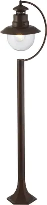 Produktbild von Außen Stehleuchte, Laterne, Stahl rostbraun, Glas, H 110 cm