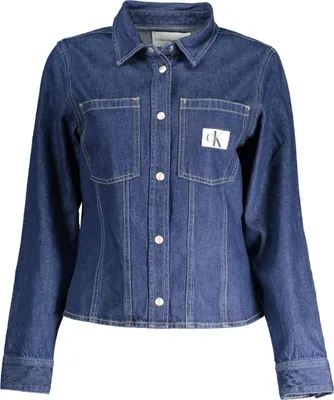 Produktbild von CALVIN KLEIN DAMEN LANGARMHEMD BLAU : Farbe - Blau, Größe - XS Größe: XS Farbe: Blau