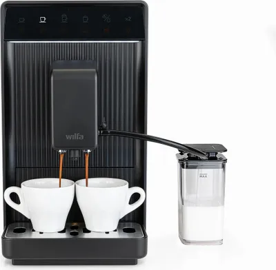 Produktbild von Wilfa EMA1B-TCM19, Filterkaffeemaschine, 1,5 l, Kaffeekapsel, Gemahlener Kaffee, Eingebautes Mahlwerk, 1690 W, Schwarz
