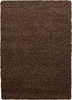 Produktbild von Villa Möbel Lifiva Wohnzimmer-Teppich, Hochflor-Teppich, Shaggy, Einfarbig, Farbe:Braun, Grösse:160x230 cm