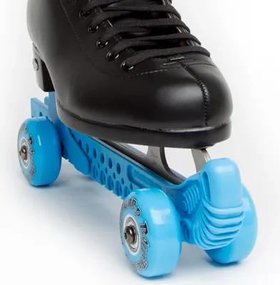 Produktbild von Rollergard Kufenschoner mit Rollen für Eiskunstlauf