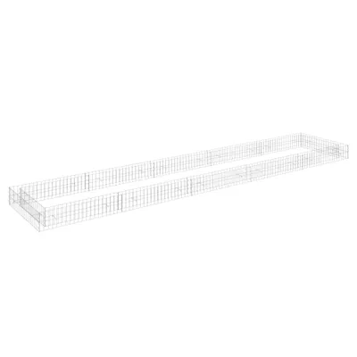 Obrázek produktu pro Gabionový vyvýšený záhon pozinkovaná ocel 500 x 100 x 20 cm