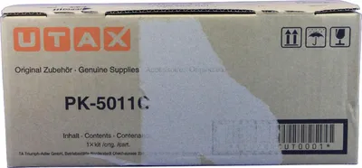 Produktbild von Utax PK-5011C Tonerkartusche 1T02NRCUT0 Cyan 5.000 Seiten für Utax P-C3061DN