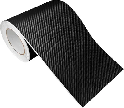 Produktbild von Carbon Folie 20x100 cm - Carbon 3D Schwarz - Carbonfolie matt mit Luftkanal-Kleber – leicht anzubringen - Klebefolie Möbel selbstklebend für Küche, Möbel und Auto - Folie für Möbel