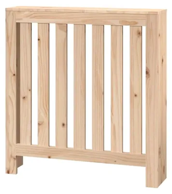 Produktbild von Heizkörperverkleidung im Lamellen-Design aus Kiefernholz 79,5x19x84cm