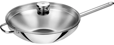 Produktbild von Zwilling Special PLUS 40998-032-0 Wokpfanne, 32 cm max. Durchmesser, Edelstahl, Induktionsherd-geeignet, inkl. Deckel