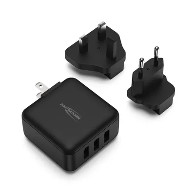 Produktbild von ANSMANN Travel USB Charger 15W Fast Charge Universal Travel Adapter Reiseadapter Reisestecker