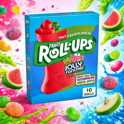 Produktbild von Fruit Roll-Ups Jolly Rancher Variety Pack Green Apple & Watermelon 141g