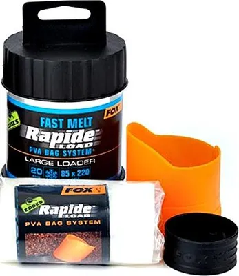 Produktbild von Fox Fishing Edges Rapide Load PVA Bag Fast Melt 20 Bags 22 cm 8,5 cm PVA-Beutel