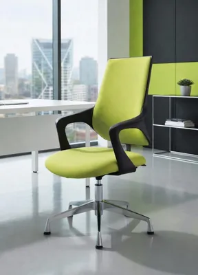 Obrázek produktu pro Kancelářská židle v zelené barvě s nastavitelnou výškou a ergonomickou opěradlem