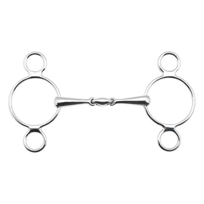 Produktbild von BUSSE 3-Ring-Wassertrense EDELSTAHL, 16 mm, Gebiss doppelt gebrochen, Farbe:Edelstahl, Gebissweite in cm | Ringgröße:12.5 cm | 70 mm
