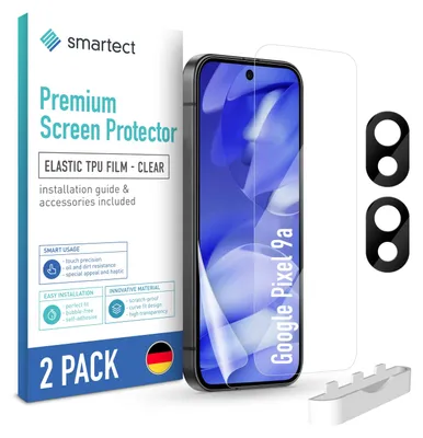 Produktbild von 2x TPU Schutzfolie Klar für Google Pixel 9a 2x Kameraschutz Panzerfolie Display