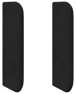 Produktbild von vidaXL Kopfteil Ohr Schwarz 40,5 x 40,5 x 4 cm Samt
