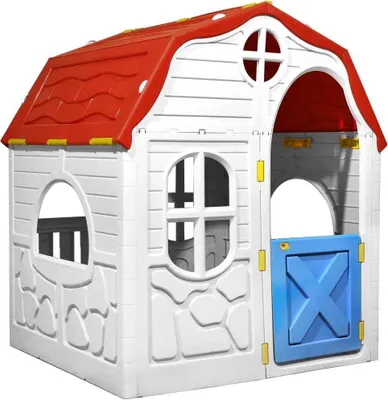 Produktbild von Faltbares Kinderspielhaus mit funktionierender Tür und Fenstern