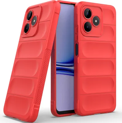 Produktbild von Handyhülle für Realme C53 Weich TPU Silikon Stossfest Anti-rutsch Hülle Rot