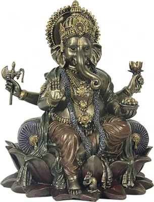 Image de Ganesha couleur bronze - Bouddhisme