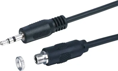 Produktbild von Lyndahl LKPK012 Adapterkabel 3,5mm Klinke f.Frontplattenmontage M/F 0,2m