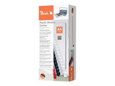 Image de Peach 510091 Peach Binderücken schwarz 12mm 100er-Pack