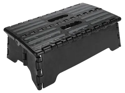 Image de Escabeau pliable - Antidérapant - Portable - Charge maximale 300 kg - 13 cm de haut - Plastique durable - Échelle pliante