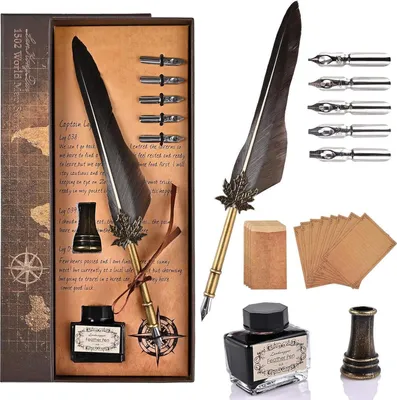 Obrázok produktu pre Ročník kaligrafie Set pero Nib Handmade Dip Pen