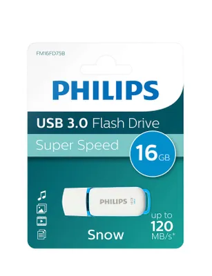 Zdjęcie produktu dla Philips FM16FD75B Snow edition - Pami flash USB - 16 GB - USB 3.0