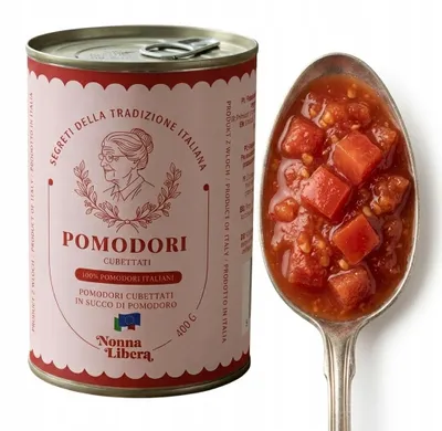 Produktbild von Gewürfelte Tomaten „Pomodori cubettati“ 400 g – Nonna Libera