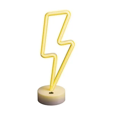 Zdjęcie produktu dla Lampka stojaca Neon LED PIORUN biały FSNE03 T-90832 PLASTROL
