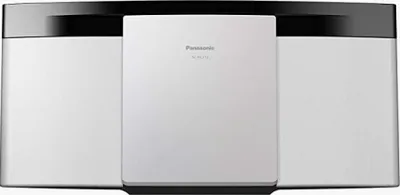 A front view of a Panasonic SC-HC212 microsystem audio system.