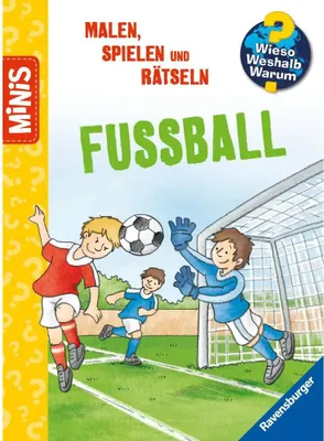 Produktbild von Ravensburger Minis: Wieso? Weshalb? Warum? Malen, Spielen, Rätseln - Fußball
