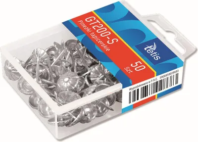 Obrázek produktu pro Tetis Stříbrné čalounické špendlíky, 50 ks, nerezová ocel