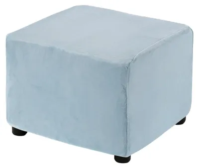 Sitzsackhülle elastisch quadratisch hellblau 68,6-81,3 cm