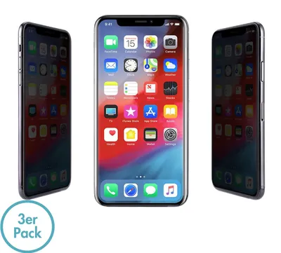 Image de Apple iPhone 11 Film anti-regard Protection visuelle Protection d'écran Privacy Set de 3 pièces