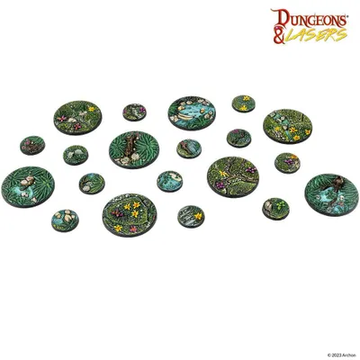 Produktbild von Archon Studio - DNL0062 : Dungeons & Lasers Miniatures: FANTASY MINIATURES SET