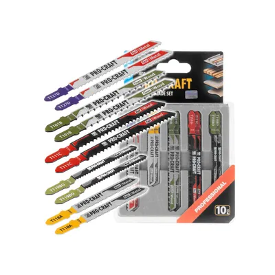 Produktbild von Procraft JB11 Stichsägeblatt Set 10 tlg. 1 - 50 mm für Holz und Metall