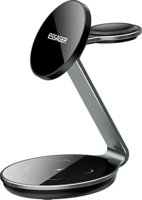 Obrázek produktu pro Essager Stolní magnetická bezdrátová nabíječka 3v1 15W