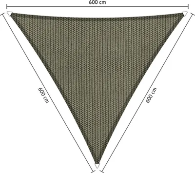 Produktbild von SHADOW COMFORT 6 x 6 x 6 m Dreieckiges Sonnensegel Desert Storm Gleichseitig