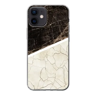 Produktbild von MuchoWow® Handyhülle Schutzhülle Hülle für iPhone 12 Marmor - Struktur - Abstrakt Silikon Softcase Handy Hülle - Schutzhülle