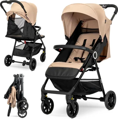 Produktbild von Lorelli NOIR Buggy bis 22 kg ultraleicht Einhand-Faltung UV50+ Verdeck 360° Räder gefedert City Kinderwagen