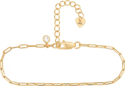 Produktbild von cai Armband 925 Silber vergoldet Anhänger mit Zirkonia