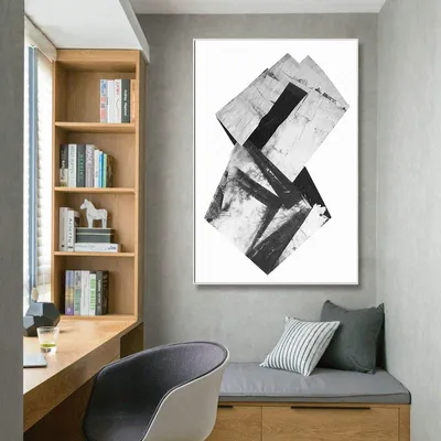 Productafbeelding van Abstracte Wanddecoratie op Canvas 60x90cm