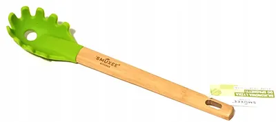 Produktbild von Smukee Silikon-Spaghettilöffel mit Bambusgriff