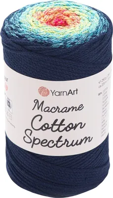 Obrázek produktu pro Yarn Art Macrame Bavlna Spectrum 225 m 1318 Pink Blue Šňůra
