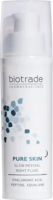 Produktbild von Biotrade Pure Skin Glow Revival Night fluid mit Hyaluronsäure Peptiden Squalan Niacinamid 50ml