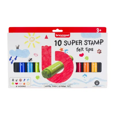Produktbild von Bruynzeel Super Stempelstifte, 10 Stück.
