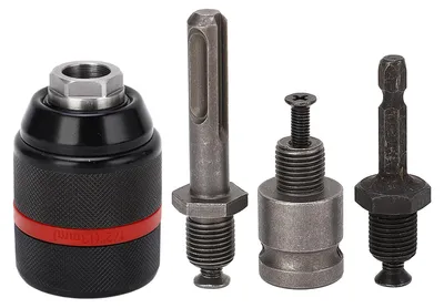 Obrázok produktu pre Vrtné skľučovadlo, bezkľúčové, samonapínacie, 1/2 palca, rozsah upnutia 2–13 mm, rýchlovýmenný nástroj, šesťhranný, dĺžka 63 mm