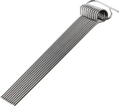 Produktbild von Fackelmann Rouladennadeln, Fleischnadeln, Metallspieße, Cocktailspieße aus rostfreiem Edelstahl (Farbe: Silber), Menge: 10 Stück