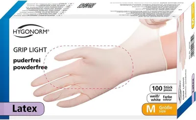 Obrázok produktu pre Hygonorm 26709 Latexové rukavice Grip Light white veľkosť 10/XL bez púdru