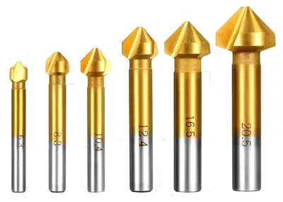 Produktbild von Senker-Set HSS, 6-teilig, Ø 6,3-20,5 mm, titaniumbeschichtet, für Metall und Nicht-Metall