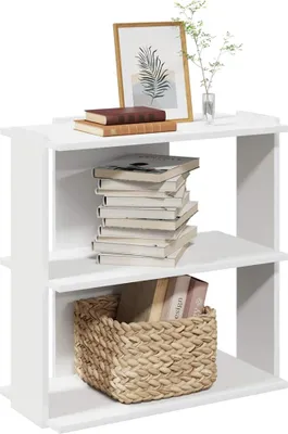 Productafbeelding van Maison Exclusive - Boekenkast met 3 planken, wit, 60x30x60 cm, houtvezel